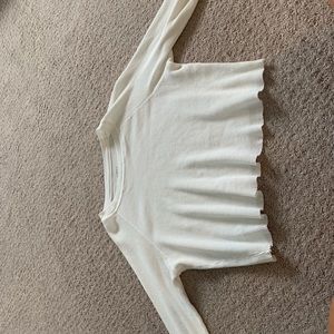 White brandy melville long sleeve thermal